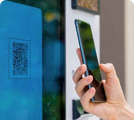 На терминале  самообслуживания