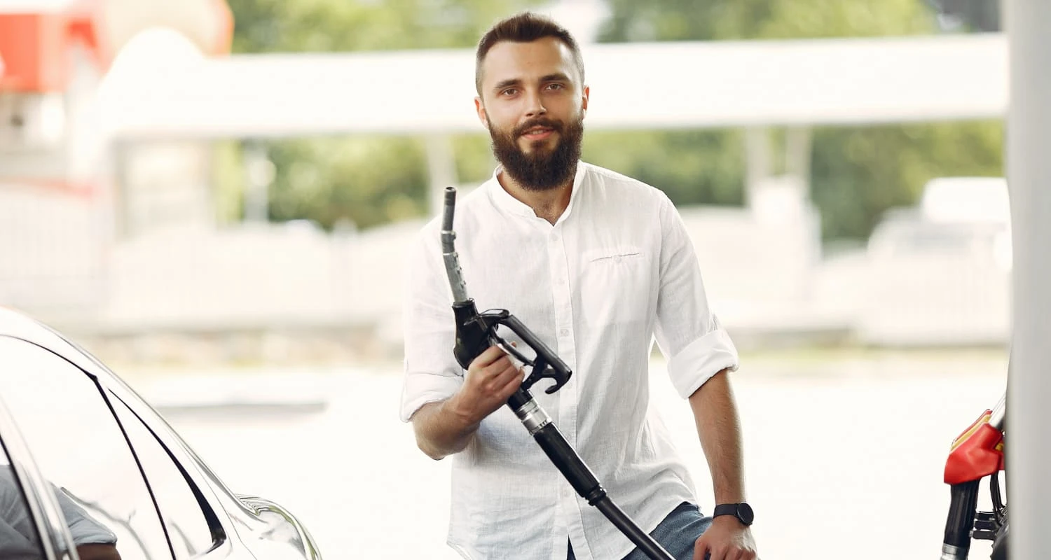 процесс оплаты заправки через СБП