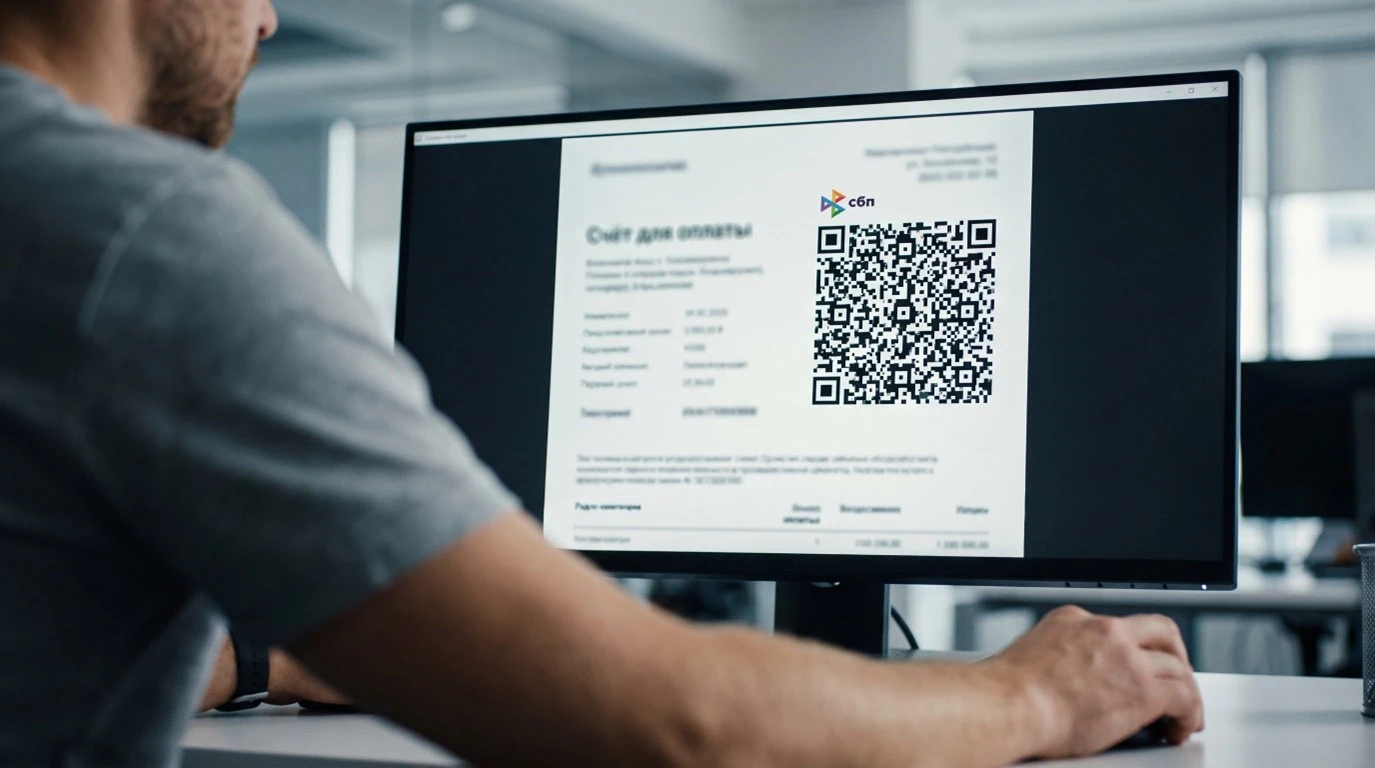 QR-код СБП в счете на оплату